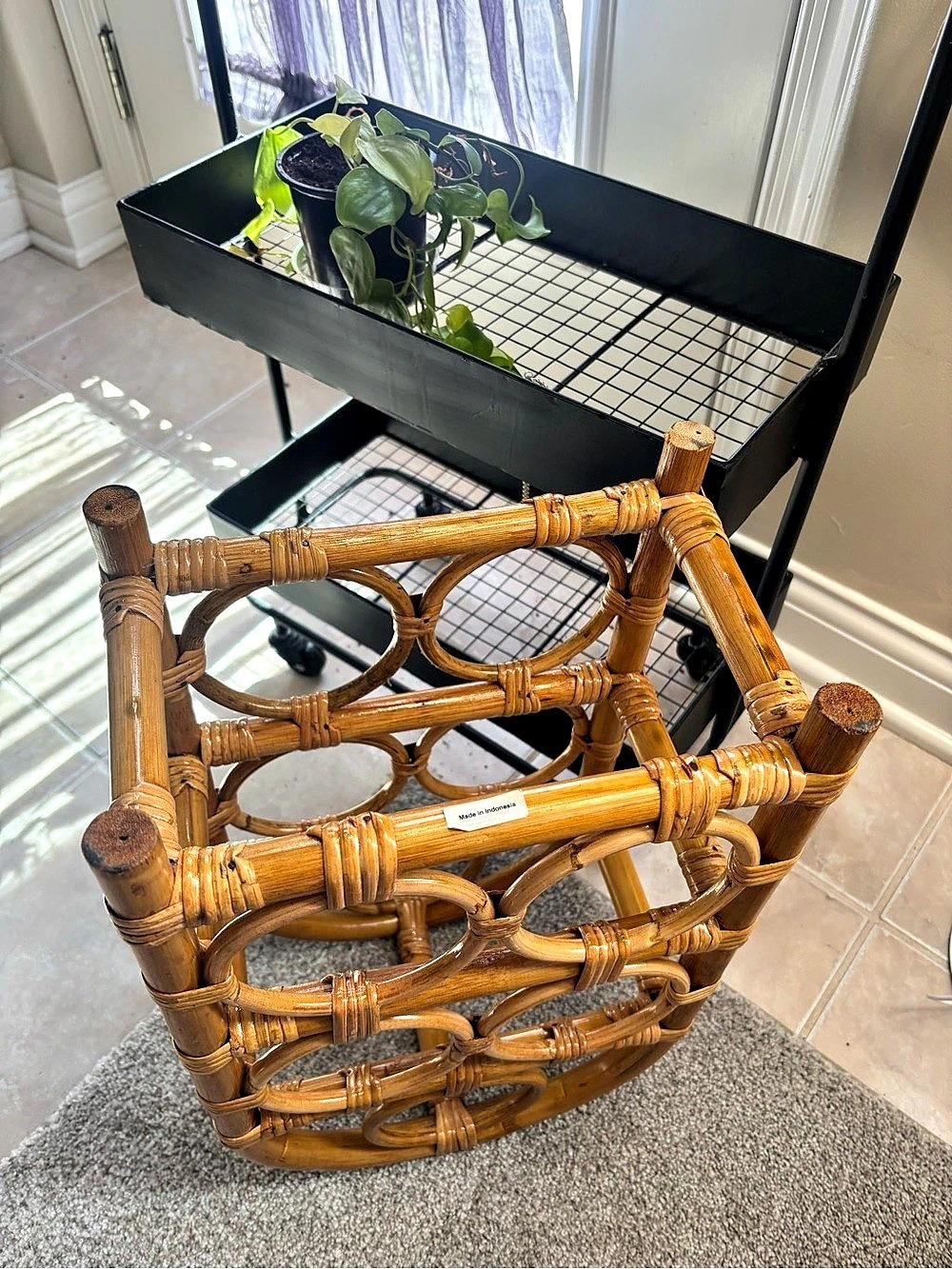 Rattan Wine Rack - Picture 6 of 10